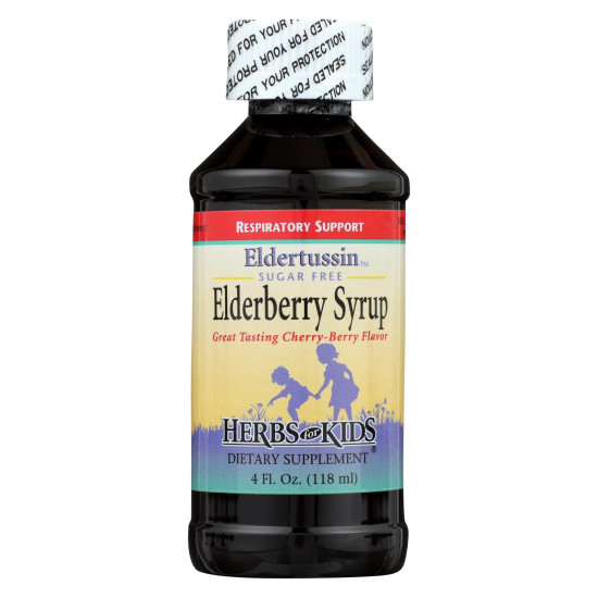 Herbs For Kids Eldertussin Elderberry Syrup - 4 Ozidx HG0136614
