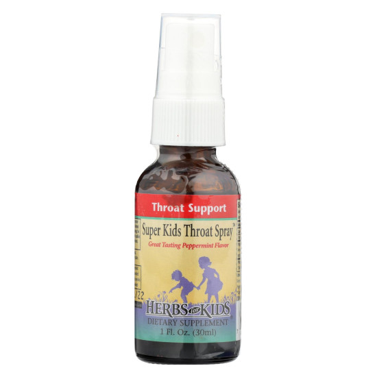 Herbs For Kids Super Kid s Throat Spray Peppermint - 1 Fl Ozidx HG0484485