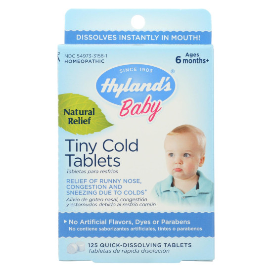 Hylands Homeopathic Baby Tiny Cold Tablets - 125 Tabletsidx HG1271980