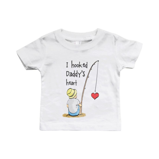 I Hooked Daddy s Heart Baby Shirtidx 3P6438632070