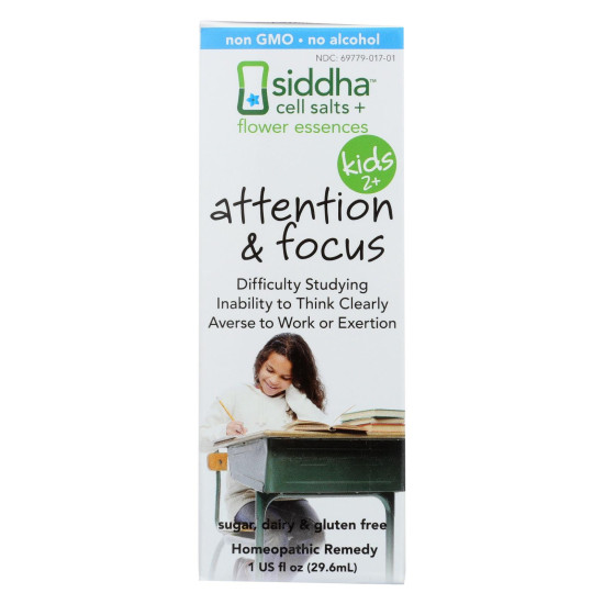 Siddha Flower Essences Attention And Focus - Kids - Age Two Plus - 1 Fl Ozidx HG1556992